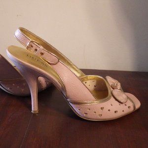 Guess Slingback Open Toed Heels Size 8 1/2